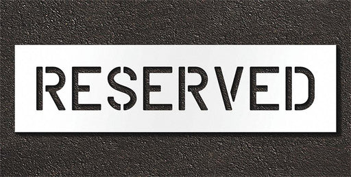 Pavement Stencil Reserved