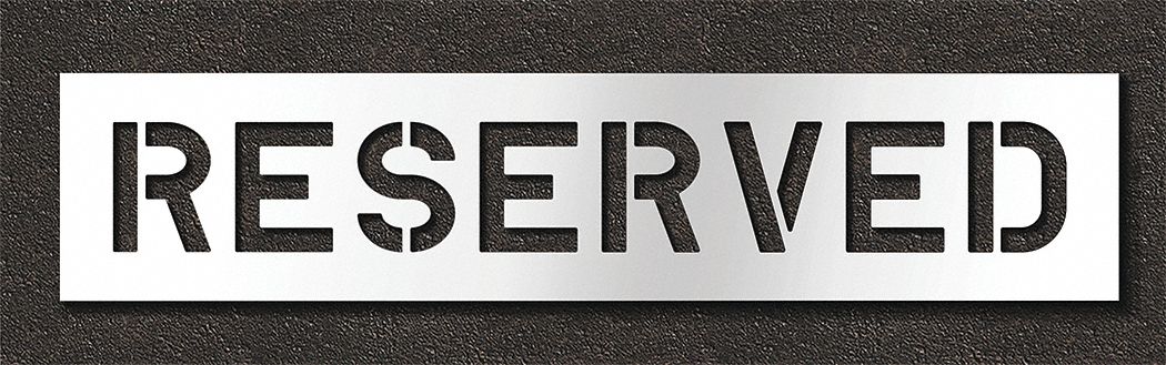 Pavement Stencil Reserved