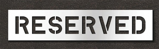 Pavement Stencil Reserved