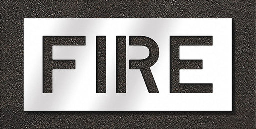 Pavement Stencil Fire