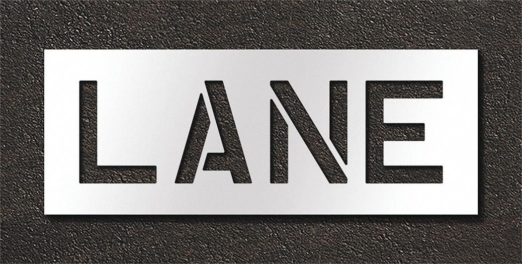 Pavement Stencil Lane