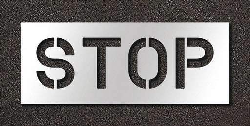 Pavement Stencil Stop