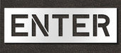 Pavement Stencil Enter