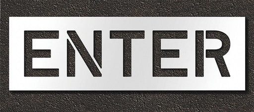 Pavement Stencil Enter