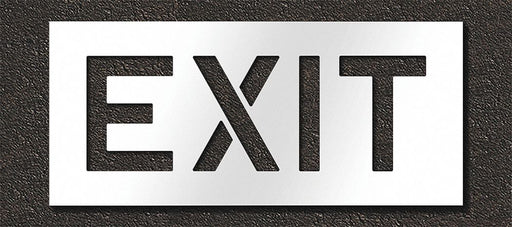 Pavement Stencil Exit