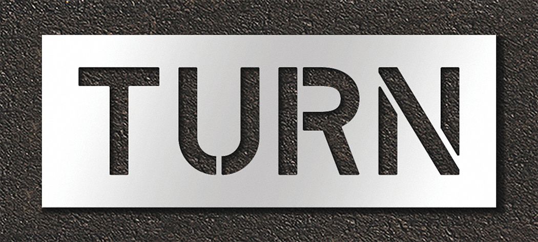 Pavement Stencil Turn