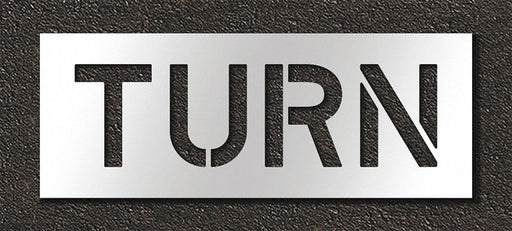 Pavement Stencil Turn