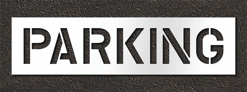 Pavement Stencil Parking