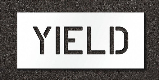 Pavement Stencil Yield