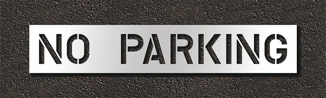 Pavement Stencil No Parking