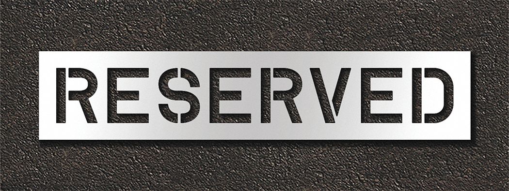 Pavement Stencil Reserved
