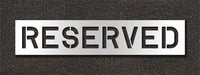 Pavement Stencil Reserved