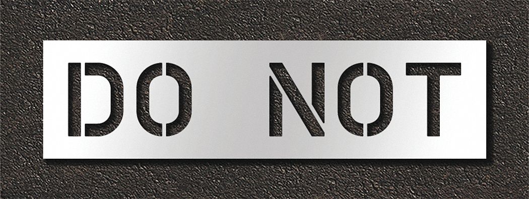IndividualStencil Message Polyethylene