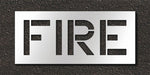 Pavement Stencil Fire