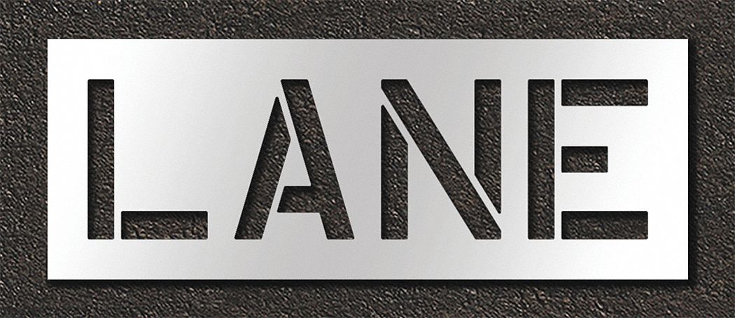 Pavement Stencil Lane