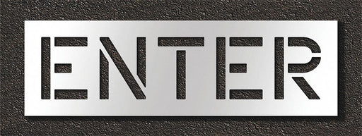 Pavement Stencil Enter