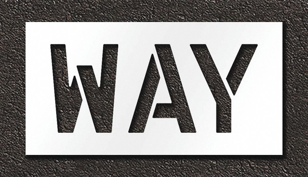 Pavement Stencil Way