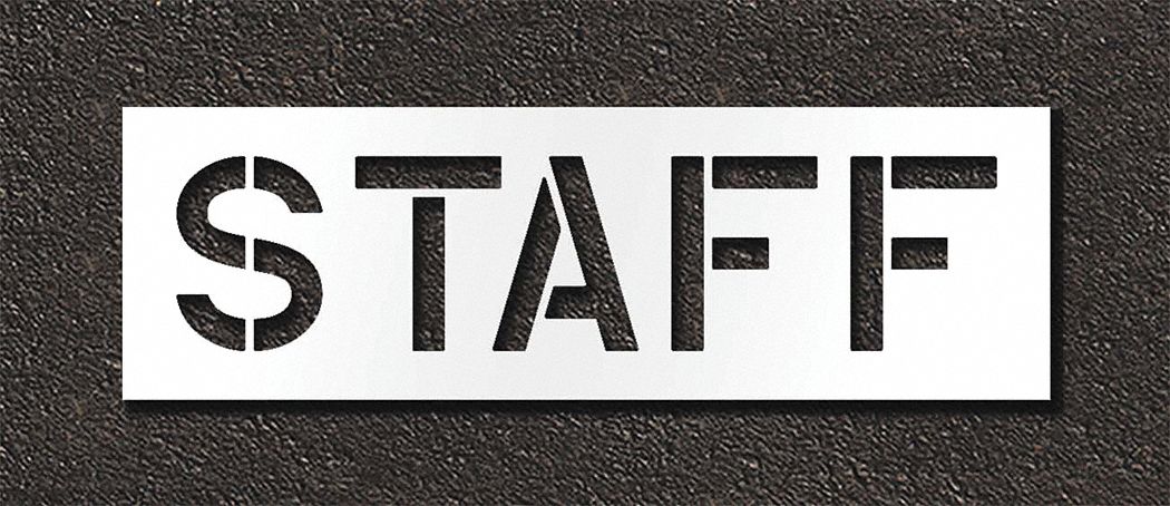 Pavement Stencil Staff