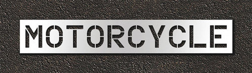 Pavement Stencil Motorcycle