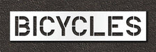 Pavement Stencil Bicycles