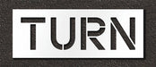 Pavement Stencil Turn