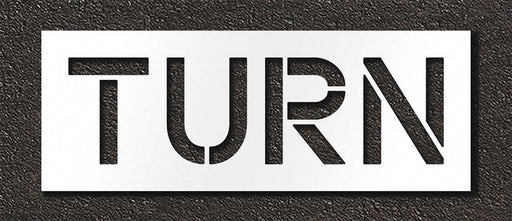 Pavement Stencil Turn