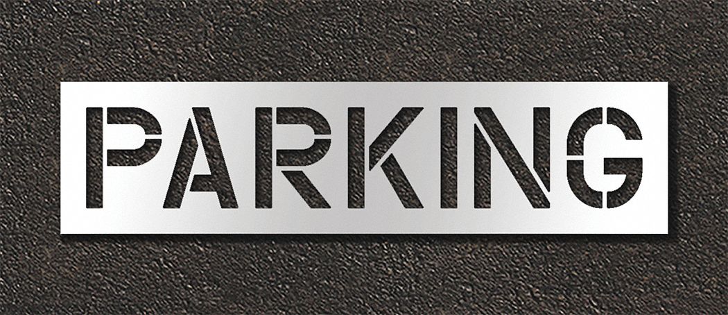Pavement Stencil Parking