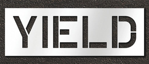 Pavement Stencil Yield