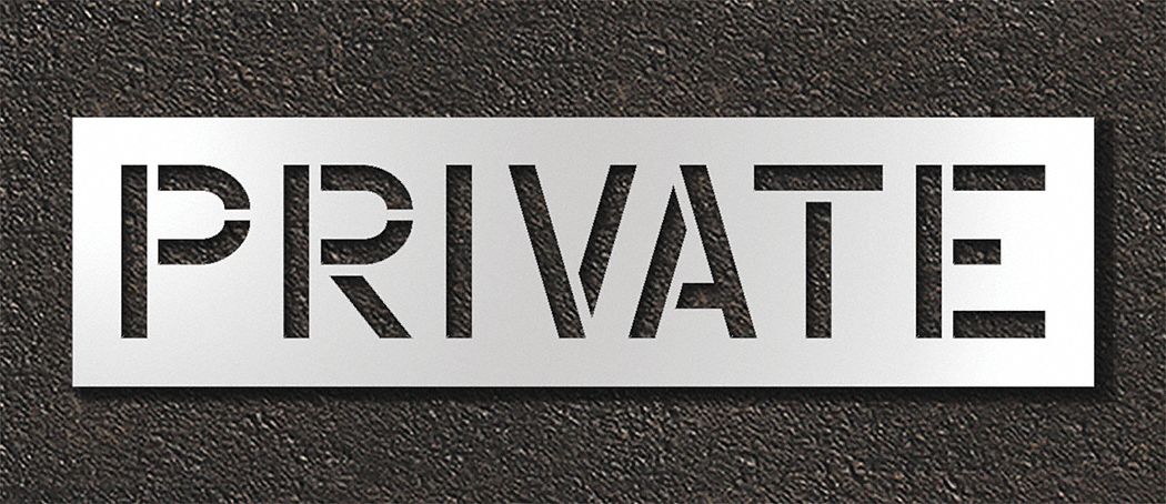 IndividualStencil Message Polyethylene
