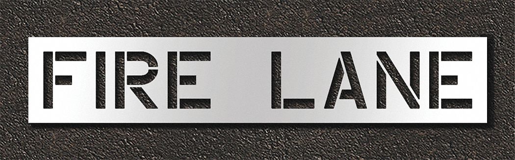 Pavement Stencil Fire Lane