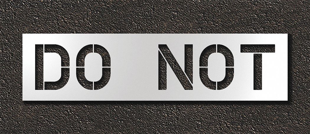 IndividualStencil Message Polyethylene