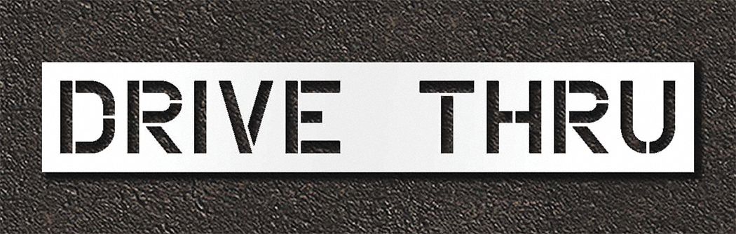 Pavement Stencil Drive Thru