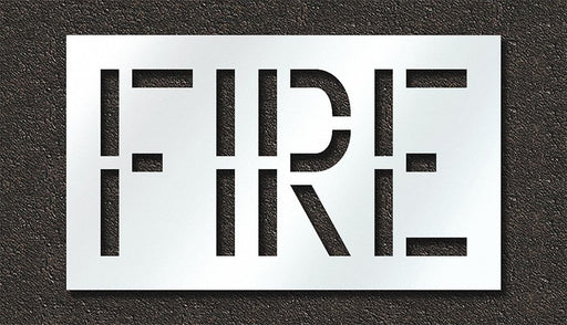 Pavement Stencil Fire