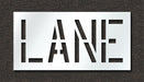 Pavement Stencil Lane