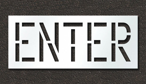 Pavement Stencil Enter