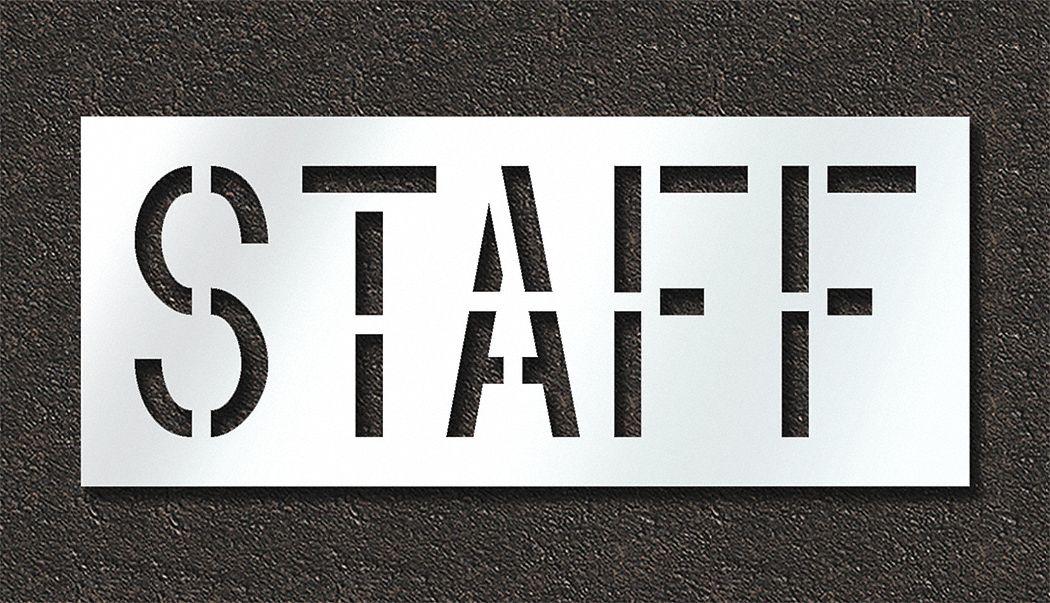 Pavement Stencil Staff