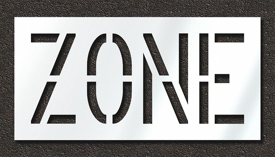 Pavement Stencil Zone