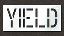 Pavement Stencil Yield