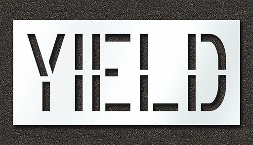 Pavement Stencil Yield