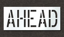 Pavement Stencil Ahead