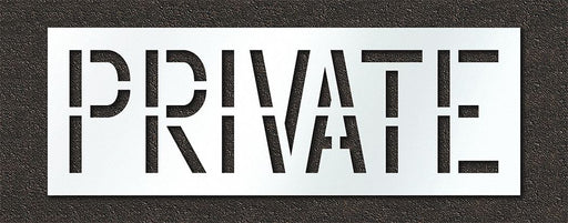 Pavement Stencil Private