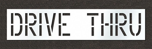 Pavement Stencil Drive Thru