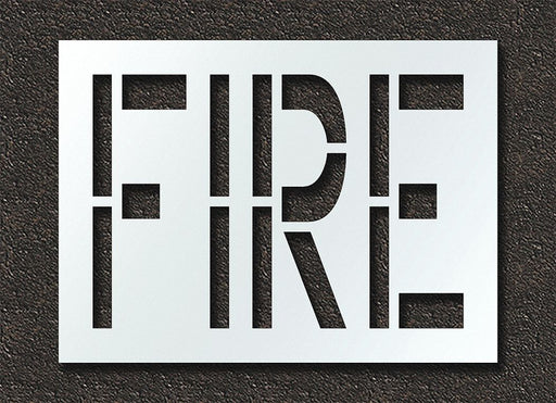 Pavement Stencil Fire