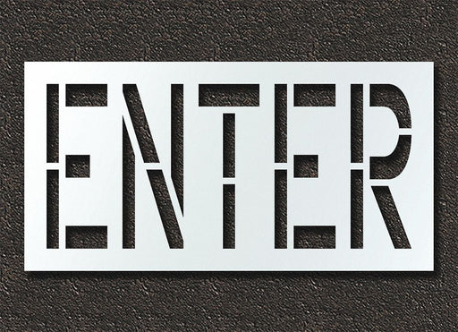 Pavement Stencil Enter