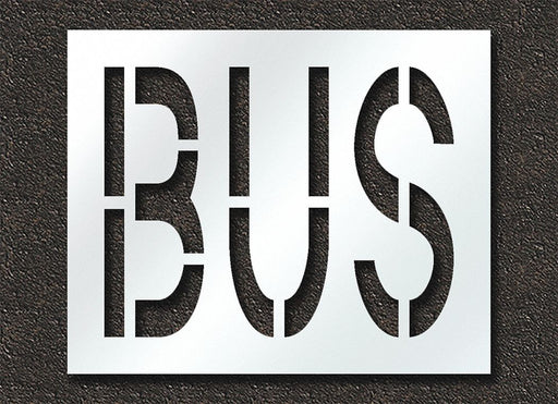 Pavement Stencil Bus