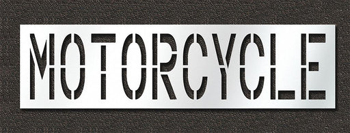 Pavement Stencil Motorcycle