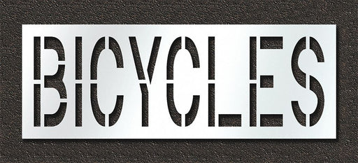 Pavement Stencil Bicycles