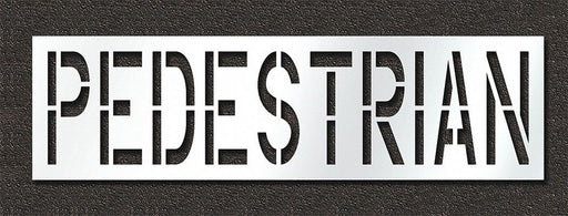 Pavement Stencil Pedestrian