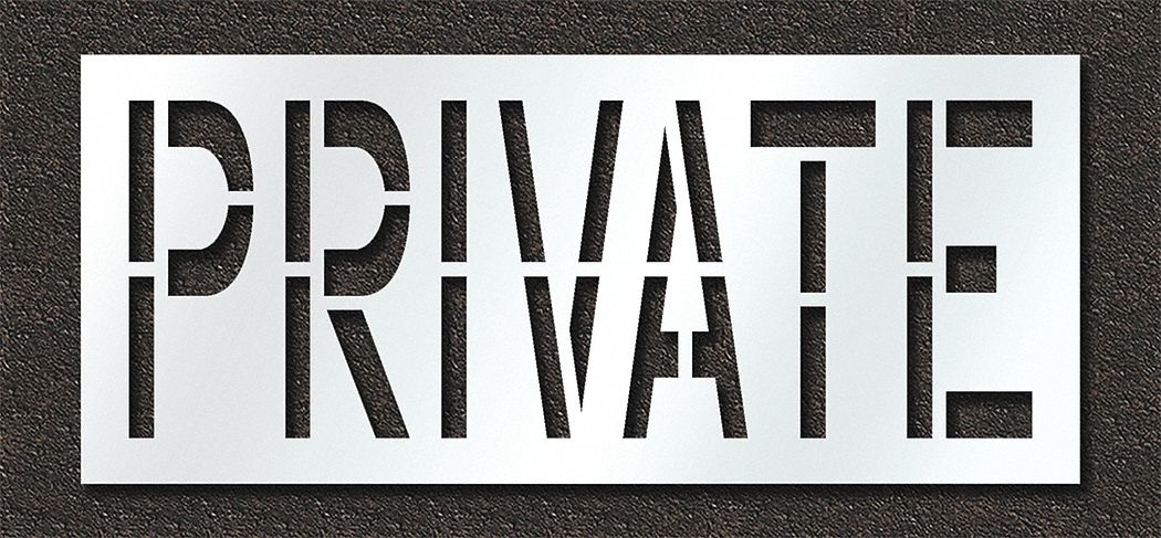 IndividualStencil Message Polyethylene