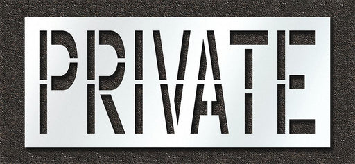 IndividualStencil Message Polyethylene